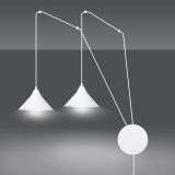 mini: Lampa wisząca ABRAMO nowoczesna biała E27 15W LED (4)