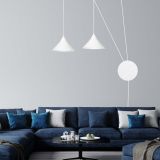 mini: Lampa wisząca ABRAMO nowoczesna biała E27 15W LED (8)