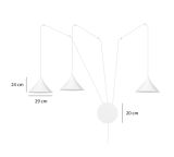mini: Lampa wisząca ABRAMO nowoczesna biała E27 15W LED (3)
