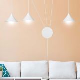 mini: Lampa wisząca ABRAMO nowoczesna biała E27 15W LED (7)