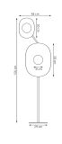 mini: Lampa podłogowa DELULU nowoczesna biała G9 8W LED (6)