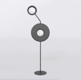 mini: Lampa podłogowa KISS nowoczesna czarna G9 8W LED (1)