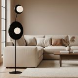mini: Lampa podłogowa KISS nowoczesna czarna G9 8W LED (6)