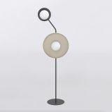 mini: Lampa podłogowa KISS nowoczesna czarna G9 8W LED (1)