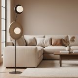 mini: Lampa podłogowa KISS nowoczesna czarna G9 8W LED (6)