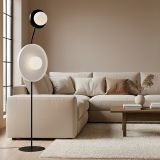 mini: Lampa podłogowa KISS nowoczesna czarna G9 8W LED (6)