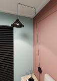 mini: Lampa wisząca ABRAMO nowoczesna czarna E27 15W LED (2)