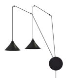 mini: Lampa wisząca ABRAMO nowoczesna czarna E27 15W LED (1)