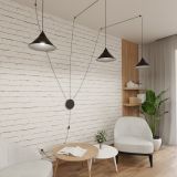 mini: Lampa wisząca ABRAMO nowoczesna czarna E27 15W LED (3)