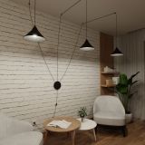 mini: Lampa wisząca ABRAMO nowoczesna czarna E27 15W LED (4)