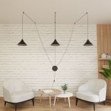 mini: Lampa wisząca ABRAMO nowoczesna czarna E27 15W LED (5)
