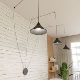 mini: Lampa wisząca ABRAMO nowoczesna czarna E27 15W LED (6)