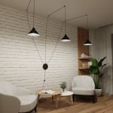 mini: Lampa wisząca ABRAMO nowoczesna czarna E27 15W LED (7)