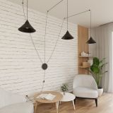 mini: Lampa wisząca ABRAMO nowoczesna czarna E27 15W LED (8)