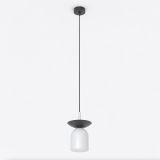 mini: Lampa wisząca EGO nowoczesna szara E14 10W LED (1)