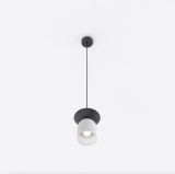 mini: Lampa wisząca EGO nowoczesna szara E14 10W LED (2)