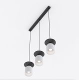 mini: Lampa wisząca EGO nowoczesna szara E14 10W LED (2)