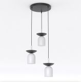 mini: Lampa wisząca EGO nowoczesna szara E14 10W LED (1)