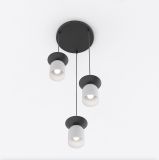 mini: Lampa wisząca EGO nowoczesna szara E14 10W LED (2)
