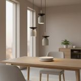 mini: Lampa wisząca EGO nowoczesna szara E14 10W LED (4)