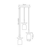 mini: Lampa wisząca EGO nowoczesna szara E14 10W LED (5)