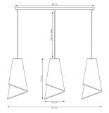 mini: Lampa wisząca MODA nowoczesna biała E27 15W LED (8)