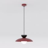 mini: Lampa wisząca MULAN nowoczesna burgundowa G9 8W LED (1)