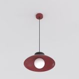 mini: Lampa wisząca MULAN nowoczesna burgundowa G9 8W LED (2)