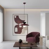 mini: Lampa wisząca MULAN nowoczesna burgundowa G9 8W LED (6)