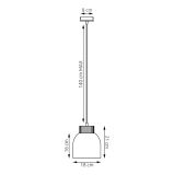 mini: Lampa wisząca VIGO nowoczesna beżowa E27 15W LED (7)