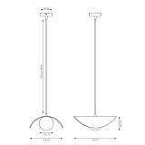 mini: Lampa wisząca RITUAL nowoczesna biała G9 8W LED (7)