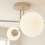 mini: Lampa sufitowa ROMA 4 Opal nowoczesna beżowa E14 10W LED (4)