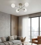 mini: Lampa sufitowa ROMA 4 Opal nowoczesna beżowa E14 10W LED (6)
