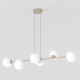 mini: Lampa wisząca MAGNUS nowoczesna beżowa E14 10W LED (1)