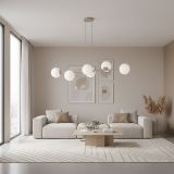mini: Lampa wisząca MAGNUS nowoczesna beżowa E14 10W LED (3)