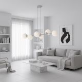 mini: Lampa wisząca MAGNUS nowoczesna szara E14 10W LED (8)