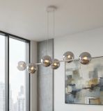 mini: Lampa wisząca MAGNUS nowoczesna szara E14 10W LED (3)