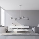 mini: Lampa wisząca MAGNUS nowoczesna szara E14 10W LED (6)