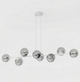 mini: Lampa wisząca MAGNUS nowoczesna szara E14 10W LED (1)
