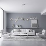 mini: Lampa wisząca MAGNUS nowoczesna szara E14 10W LED (5)