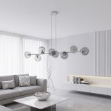 mini: Lampa wisząca MAGNUS nowoczesna szara E14 10W LED (6)