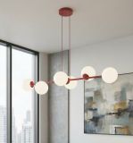 mini: Lampa wisząca MAGNUS nowoczesna burgundowa E14 10W LED (4)