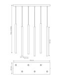 mini: Lampa wisząca SELTER nowoczesna beżowa G9 8W LED (7)