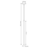 mini: Lampa wisząca SELTER nowoczesna szara G9 8W LED (5)