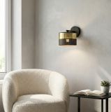 mini: Kinkiet LUX nowoczesny czarny E27 15W LED (2)
