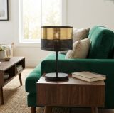 mini: Lampka biurkowa LUX nowoczesna czarna E27 15W LED (4)