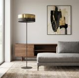 mini: Lampa podłogowa LUX nowoczesna czarna E27 15W LED (4)