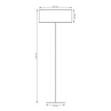 mini: Lampa podłogowa LUX nowoczesna czarna E27 15W LED (5)
