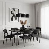 mini: Lampa wisząca KARBON nowoczesna czarna E27 15W LED (6)