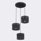 mini: Lampa wisząca KARBON nowoczesna czarna E27 15W LED (1)